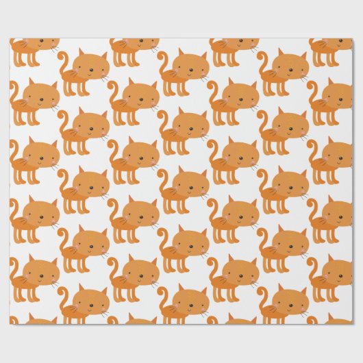 Kleine gemberkat - Kinder omlooppapier Cadeaupapier (Vlak)