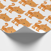 Kleine gemberkat - Kinder omlooppapier Cadeaupapier (Hoek)