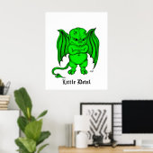 Kleine gemene Duivel Poster (Thuiskantoor)