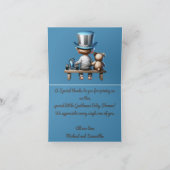 Kleine Gentleman Baby shower | Bedankkaart (Binnen)