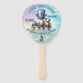 Kleine Gentleman Baby shower | Handwaaier (Voorkant)