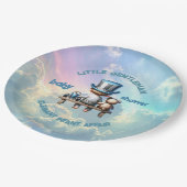 Kleine Gentleman Baby shower | Papieren Bordje (Gekanteld)