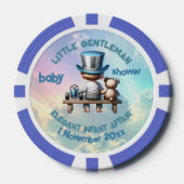 Kleine Gentleman Baby shower | Poker Chips (Voorkant)