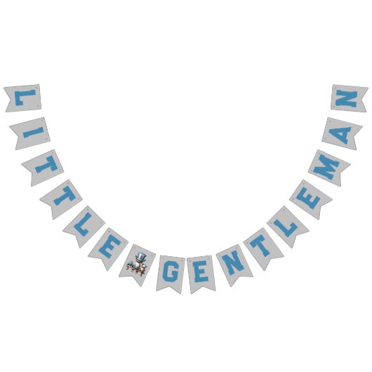 Kleine Gentleman Baby shower | Vlaggetjes (Alle)
