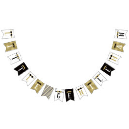 Kleine Gentleman Banner in Zwart en Faux Gold