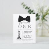 Kleine Gentleman Verjaardagsfeestje Uitnodigen Kaart (Staand voorkant)