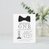 Kleine Gentleman Verjaardagsfeestje Uitnodigen Kaart (Staand voorkant)