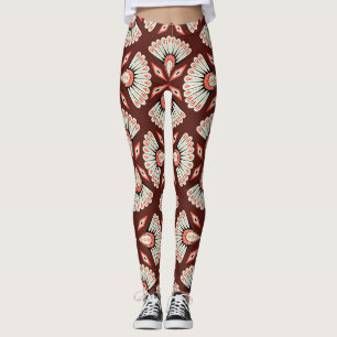 Kleine Geometrische Motieven: Decoratie Textielpat Leggings