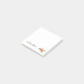 Kleine, gepersonaliseerde post-it notities met pom post-it® notes (Schuin)