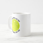 Kleine gepersonaliseerde tekst Pickleball 330 ml. Koffiemok (Voorkant links)