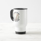 Kleine gepersonaliseerde tekst witte op maat gemaa reisbeker (Voorkant links)