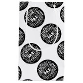 Kleine geschenkzak vrede ontwerp in meerdere talen klein cadeauzakje (Voorkant)