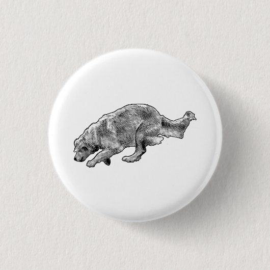 Kleine gespikkelde uitbarsting ronde button 3,2 cm (Voorkant)