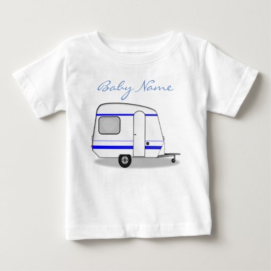 Kleine gestroomlijnde caravan Thunder_Cove (Voorkant)