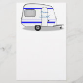 Kleine gestroomlijnde caravan Thunder_Cove elke kl Briefpapier (Voorkant)