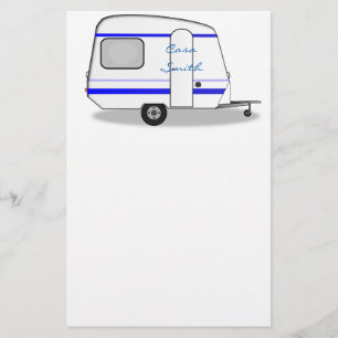 Kleine gestroomlijnde caravan Thunder_Cove elke kl Briefpapier