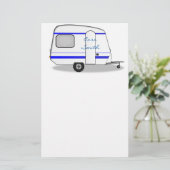 Kleine gestroomlijnde caravan Thunder_Cove elke kl Briefpapier (Staand voorkant)