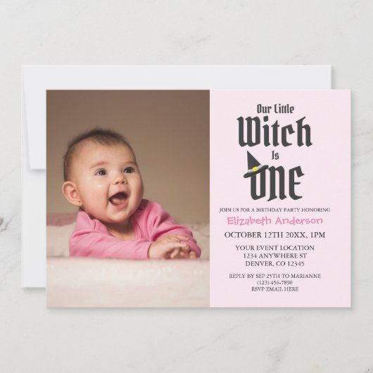 Kleine getuige 1e verjaardag kaart (Voorkant)