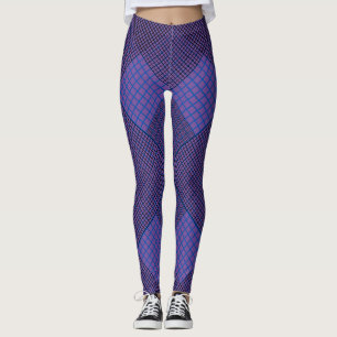 Kleine gevlekte 2 tonen 04A Paarse BG Leggings