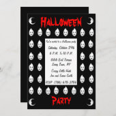 Kleine Ghost Party uitnodiging (Voorkant / Achterkant)