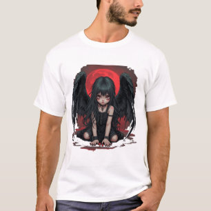 kleine ghotische engel t-shirt
