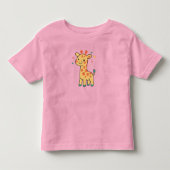 Kleine Giggel Giraffe Aangepast Ontwerp  Kinder Shirts (Voorkant)