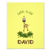 Kleine giraf foto afdruk (Voorkant)