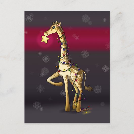Kleine Giraffe Briefkaart (Voorkant)