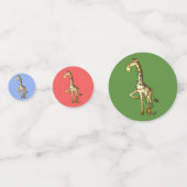 Kleine Giraffe Confetti (Achterkanten)