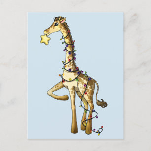 Kleine Giraffe Feestdagenkaart
