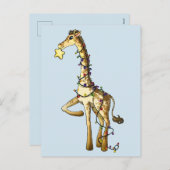 Kleine Giraffe Feestdagenkaart (Voorkant / Achterkant)