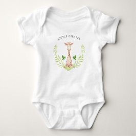 Kleine Giraffe Gepersonaliseerde Baby Bodysuit
