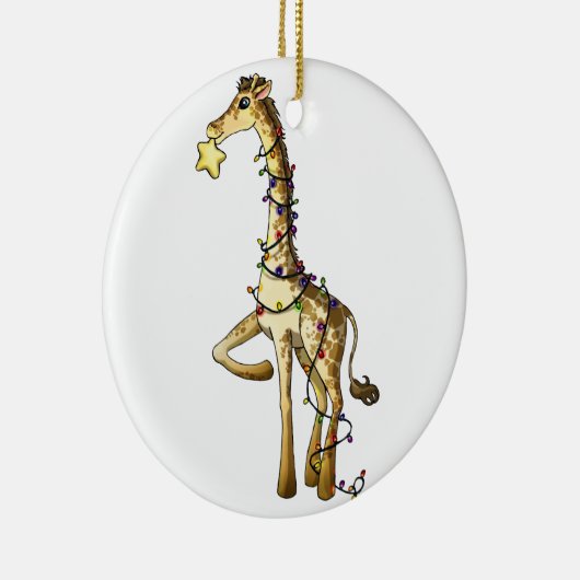 Kleine Giraffe Keramisch Ornament (Rechts)