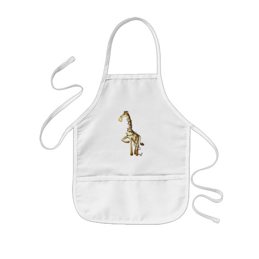 Kleine Giraffe Kinder Schort (Voorkant)