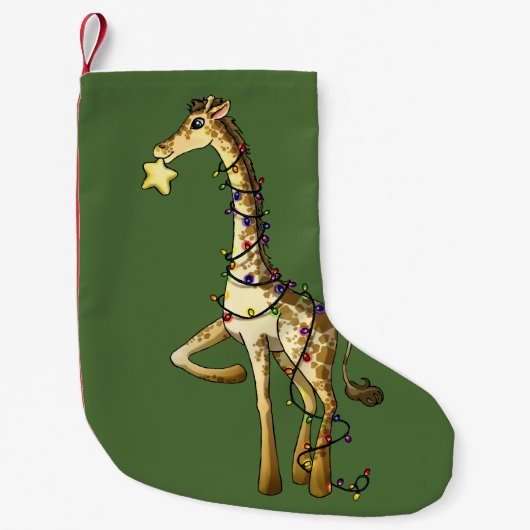 Kleine Giraffe Kleine Kerstsok (Voorkant)