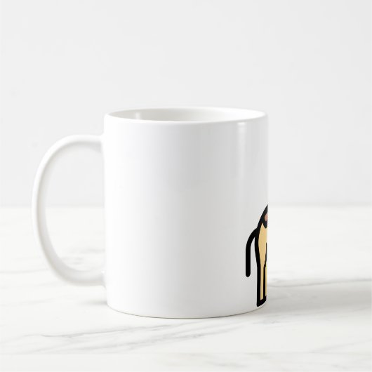 Kleine Giraffe Koffiemok (Links)