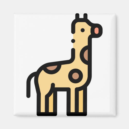 Kleine Giraffe Magneet (Voorkant)