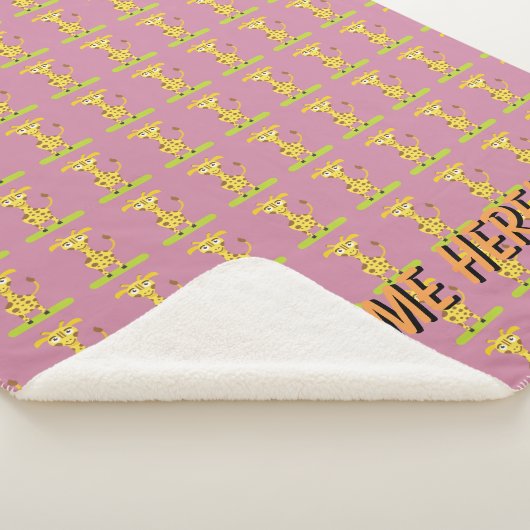 Kleine Giraffe Sherpa Deken (3/4)