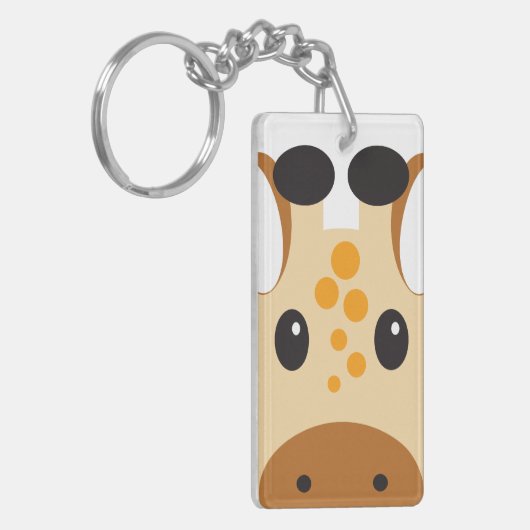 Kleine Giraffe Sleutelhanger (Voorkant Links)