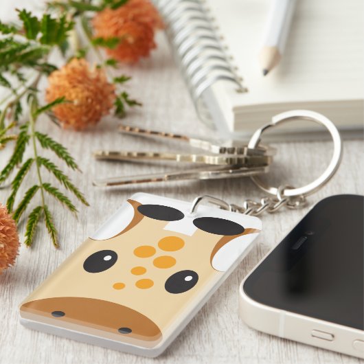 Kleine Giraffe Sleutelhanger (Voorkant Rechts)
