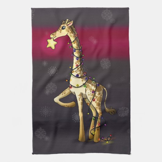 Kleine Giraffe Theedoek (Verticaal)