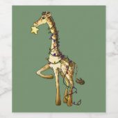 Kleine Giraffe Wijn Etiket (Enkel label)