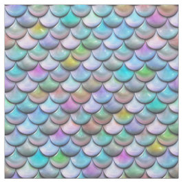 Kleine glanzende parelkleurige zeemeerminnen stof