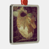 Kleine glazen knuppel die in een tuin zit metalen ornament (Rechts)