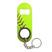 Kleine glazen mini flesopening met Sleutelhanger Mini Flessenopener (Achterkant)