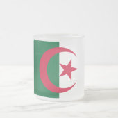 Kleine glazen mok met Algerijnse vlag (Center)