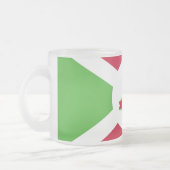 Kleine glazen mok met Burundese vlag (Links)