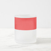 Kleine glazen mok met Indonesische vlag (Center)