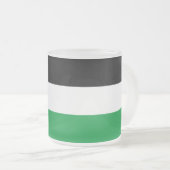 Kleine glazen mok met Palestijnse vlag (Voorkant rechts)