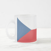 Kleine glazen mok met Tsjechische vlag (Links)